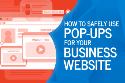 How to Safely Use Pop Ups for Your Business Website