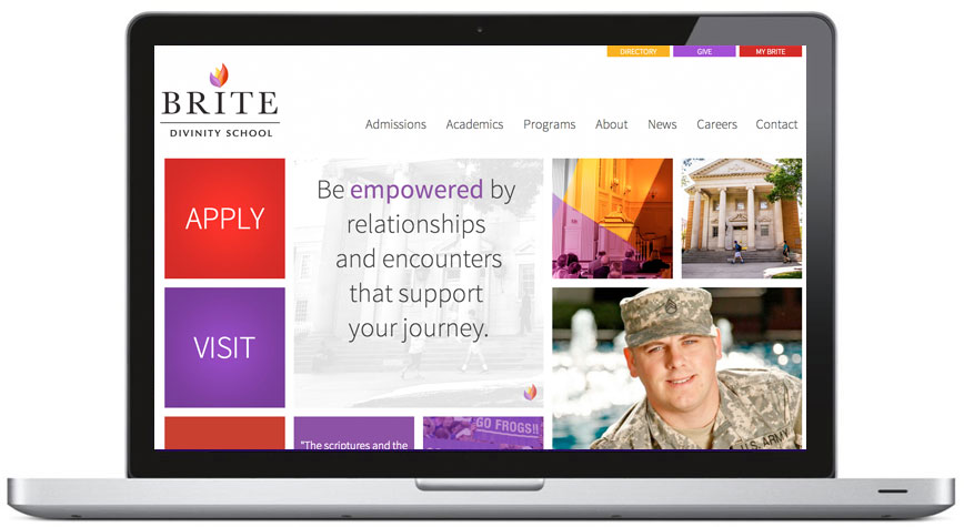 Brite Divinity School laptop view